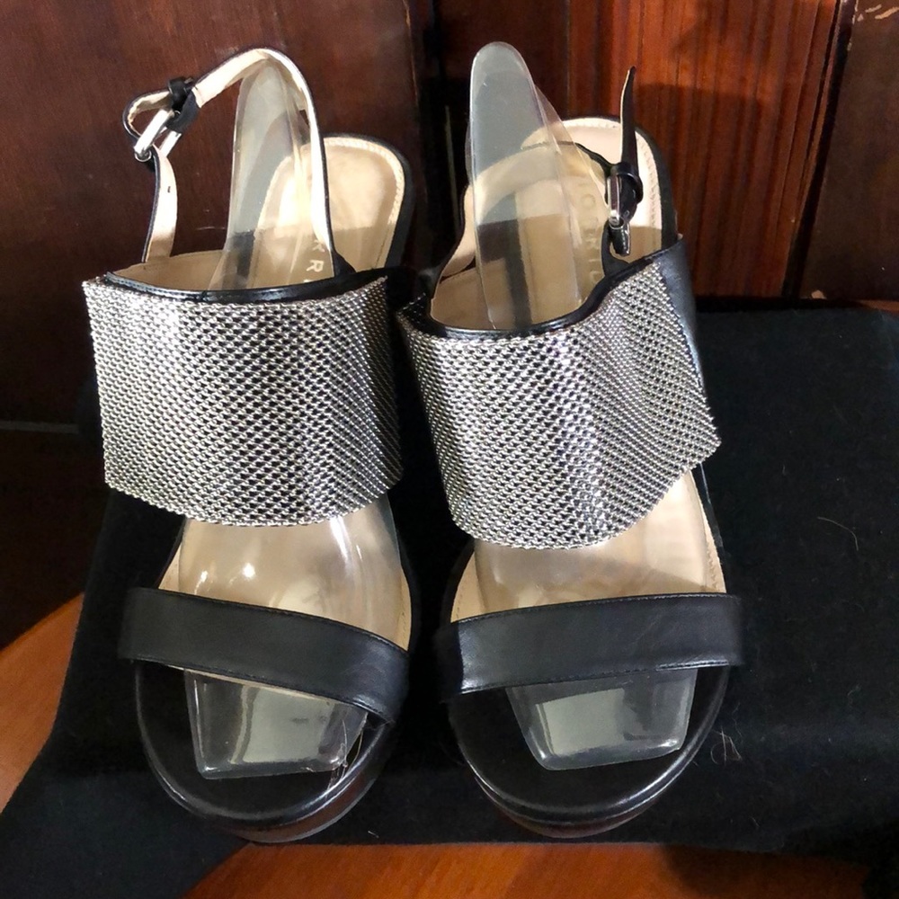 Sandals Wedges hill with Silver band strap